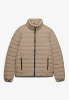 Superdry Fuji Midweight Padded Jacket in Buckwheat Beige front view