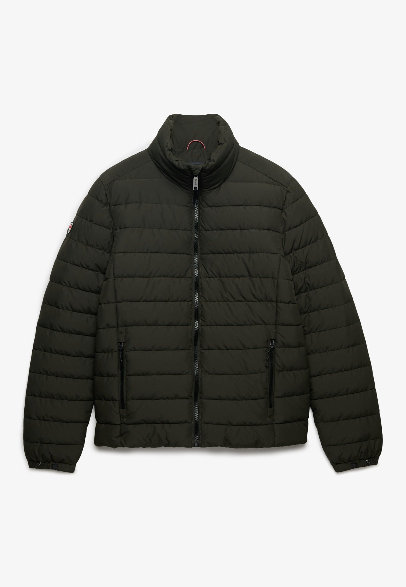 Superdry Fuji Midweight Padded Jacket in Surplus Goods Olive Green angled view