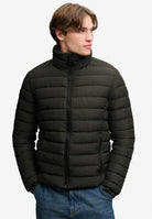 Superdry Fuji Midweight Padded Jacket in Surplus Goods Olive Green front model view
