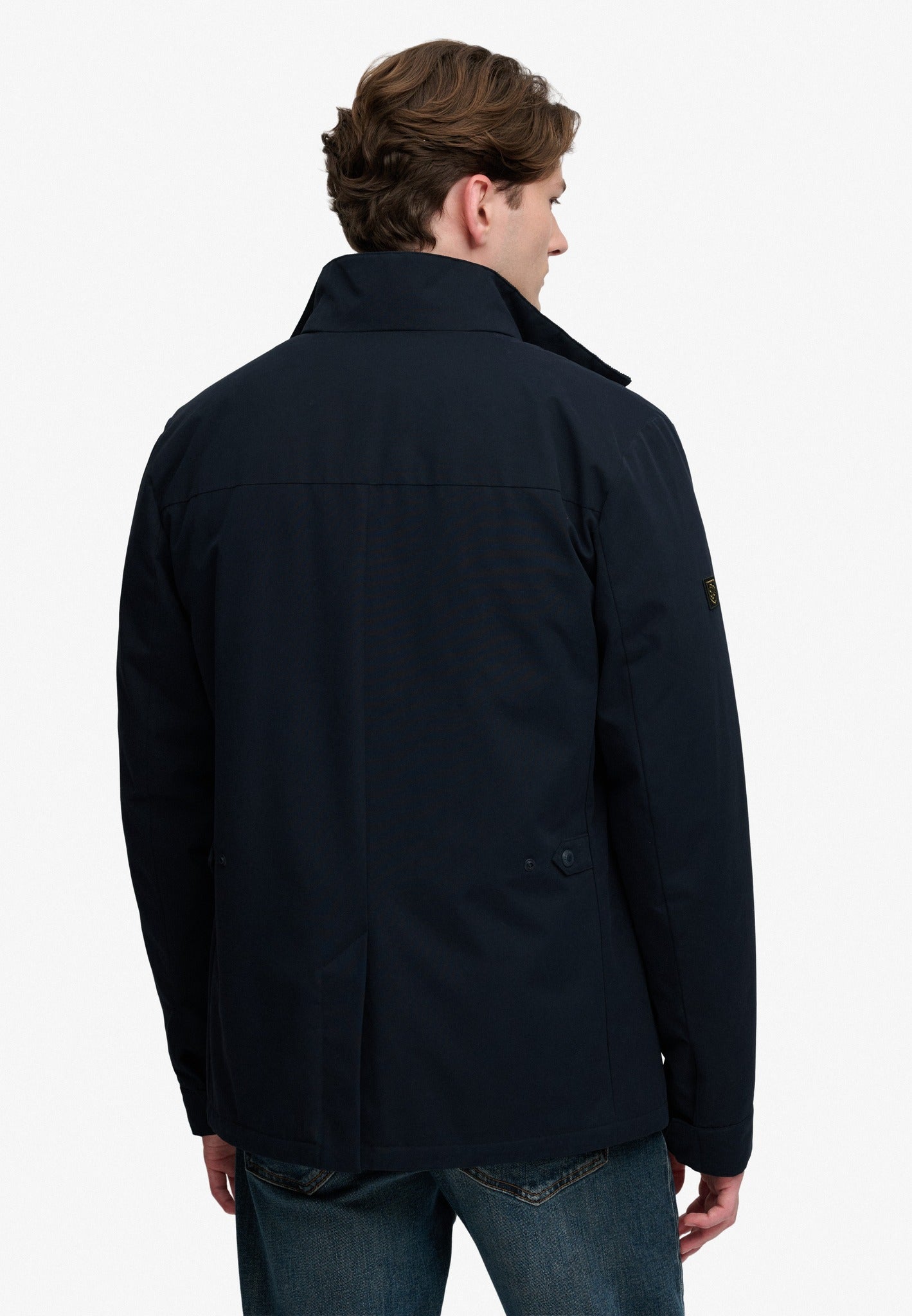 Superdry 2 In 1 Burford Jacket in Eclipse Navy back model view