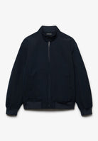 Superdry Campus Padded Harrington Jacket in Eclipse Navy front view
