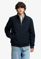 Superdry Campus Padded Harrington Jacket in Eclipse Navy half model view