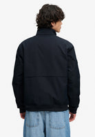 Superdry Campus Padded Harrington Jacket in Eclipse Navy back model view