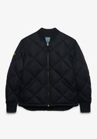 Superdry Diamond Quilt Jacket in Vulcan Navy front view