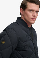 Superdry Diamond Quilt Jacket in Vulcan Navy diamond quilt jacket