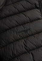 Superdry Fuji Lite Padded Gilet in Black logo detail
