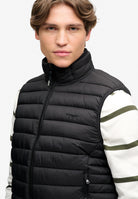 Superdry Fuji Lite Padded Gilet in Black half model view
