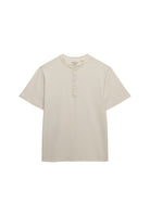 SUPERDRY Classic Cotton Linen Short Sleeve Grandad-Natural Ecru Natural Ecru alternate view