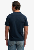 SUPERDRY Classic Cotton Linen Ss Grandad-Nordic Chrome Navy Nordic Chrome Navy side view