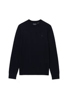 Superdry Essential Lightweight Wool Blend Jumper in Deepest Navy angled view