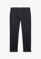Superdry Premium Textured Regular Chino in Textured Charcoal front view