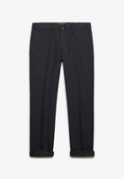 Superdry Premium Textured Regular Chino in Textured Charcoal angled view