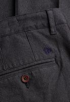 Superdry Premium Textured Regular Chino in Textured Charcoal textured fabric detail