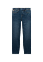 Superdry Vintage Tapered Jeans in Ranch Vintage Indigo angled view