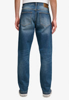 Superdry Vintage Tapered Jeans in Buck Blue back model view