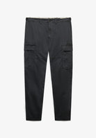 Superdry Regular Taper Cargo Trousers in Blackboard front view