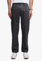 Superdry Regular Taper Cargo Trousers in Blackboard full length model view