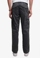 Superdry Regular Taper Cargo Trousers in Blackboard back model view