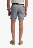 SUPERDRY Premium Textured Chino Short-Blue Houndstooth Blue Houndstooth detail view