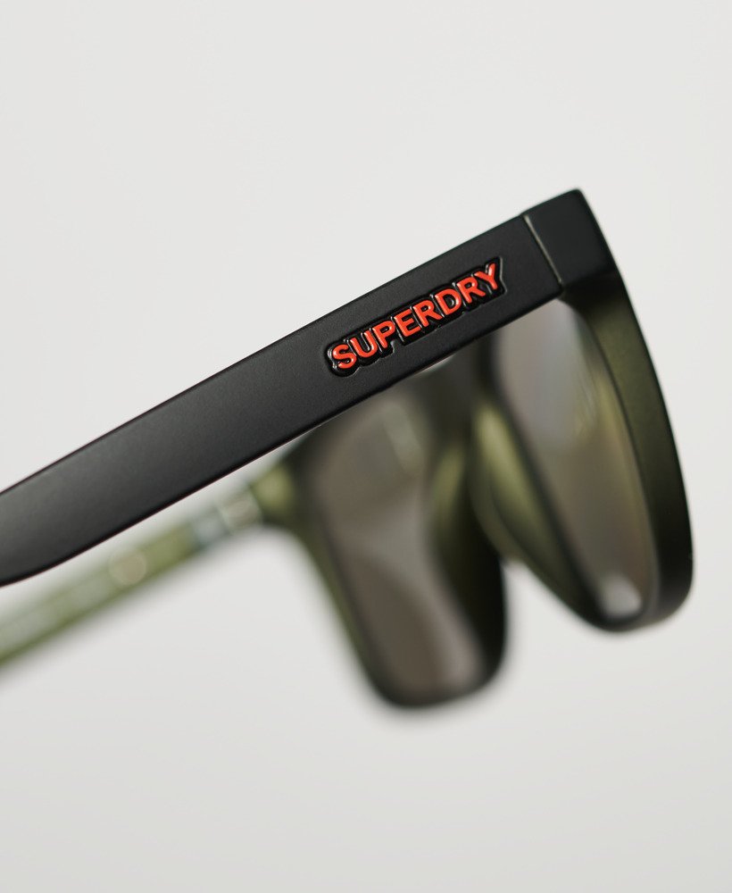 SDR Traveller Sunglasses-Matte Black / Smoke Mirror-Arm branding
