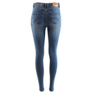 RANT & RAVE LADIES Maggie Skinny Mid Blue Jeans MID BLUE flat front view