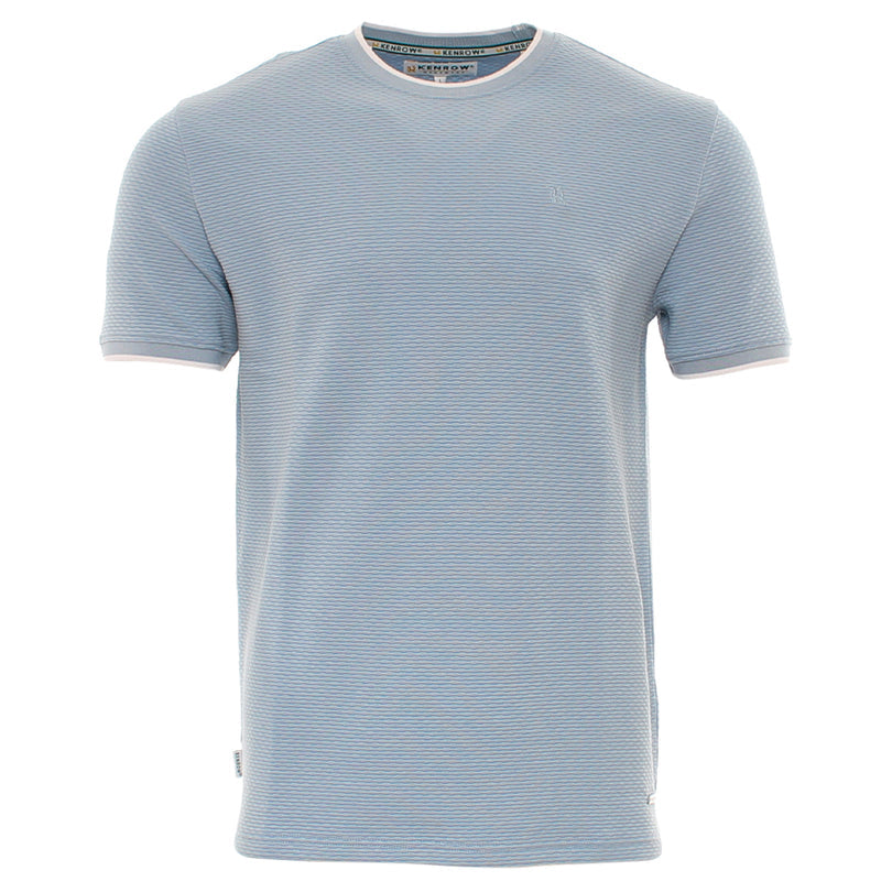 Men's Matty Short Sleeve Denim Tee-Ghost Front View