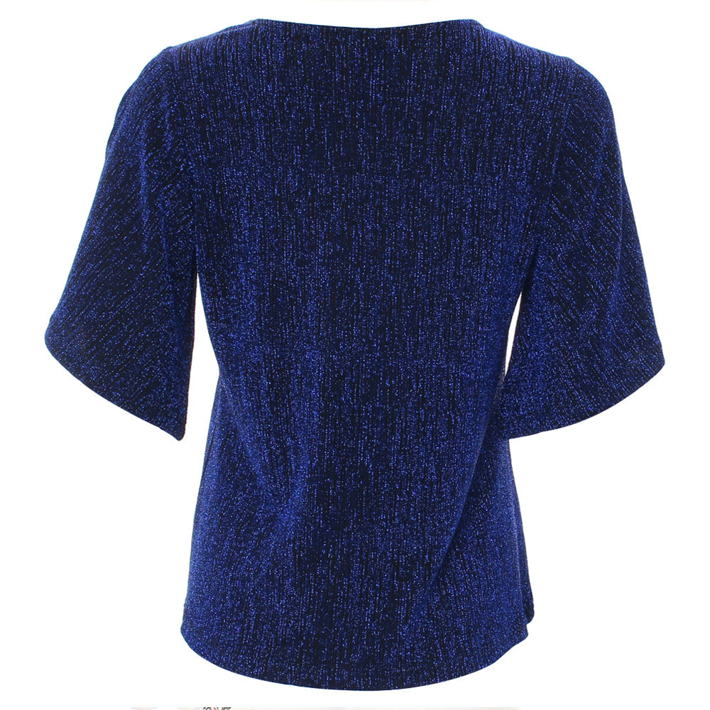 RANT & RAVE LADIES Maureen Blue Top BLUE side view