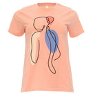 RANT & RAVE LADIES Relax & Renew Meryl Peach Tee peach back view