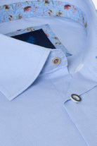 BENETTI Arlo Sky Long Sleeve Shirt Sky model front view