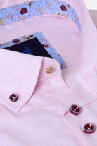 BENETTI Brax Pink Shirt Pink model front view