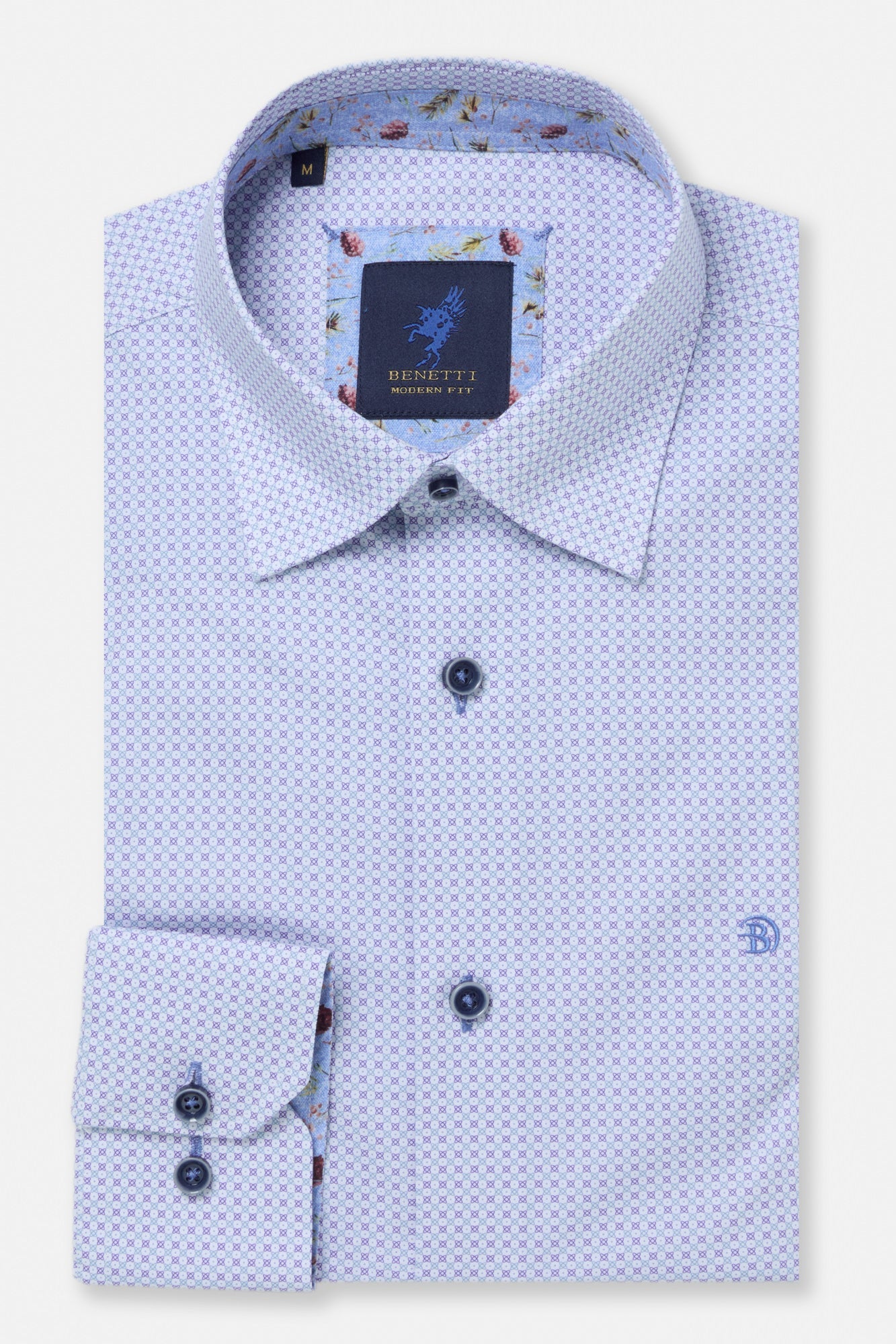 BENETTI Chris Purple Shirt Purple front view