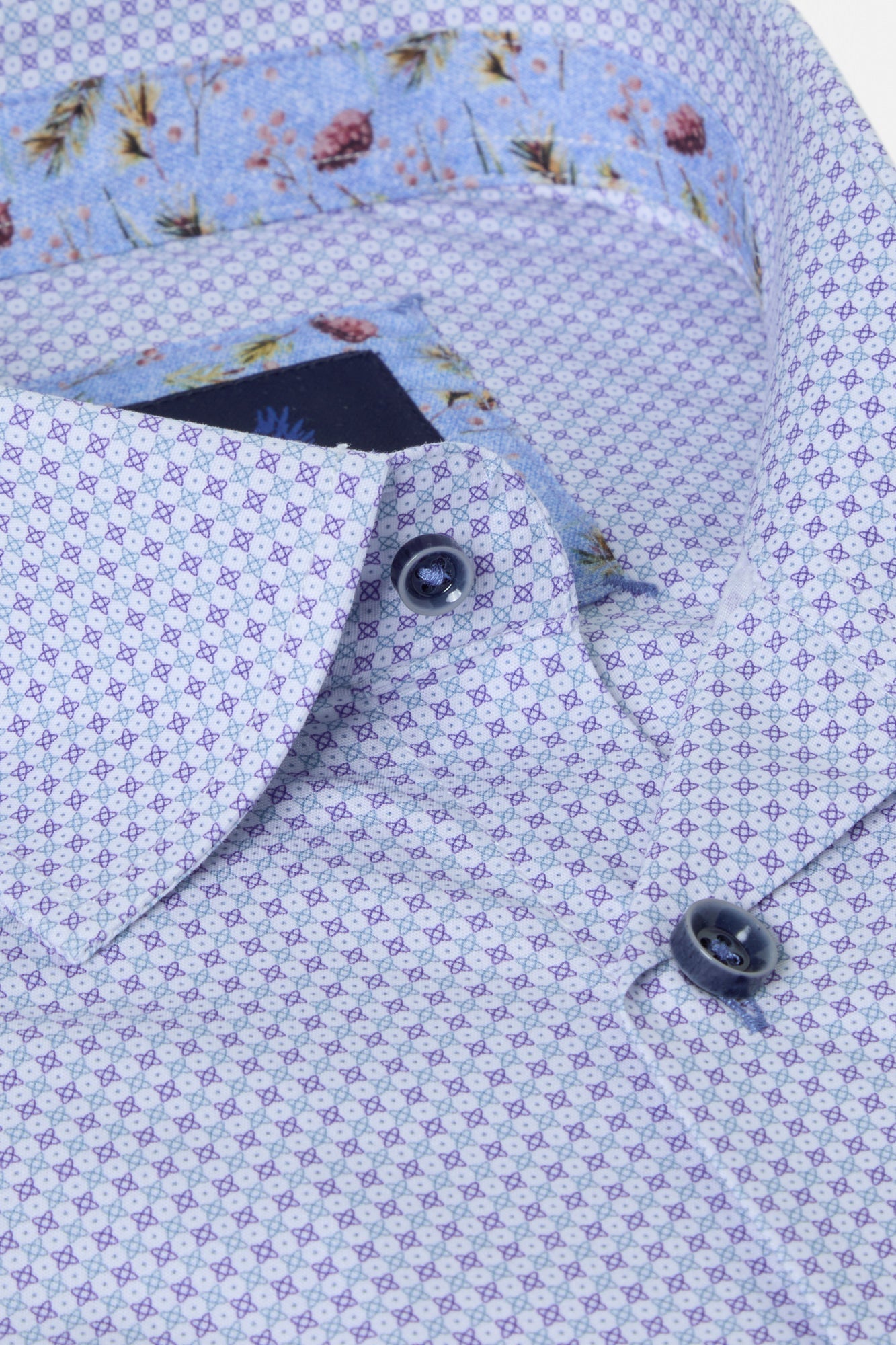 BENETTI Chris Purple Shirt Pink model front view