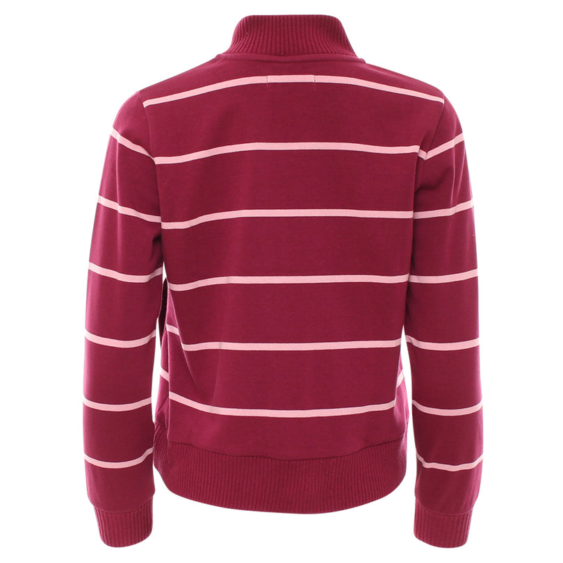 Ladies Relax & Renew Molly Grape Half Zip-Back View