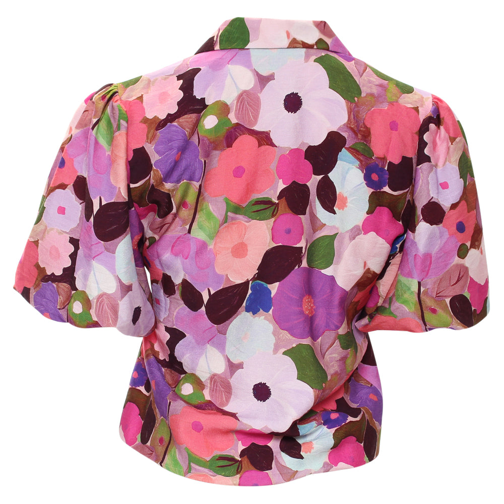 RANT & RAVE LADIES Morgan Pink Wrap Top Pink side view