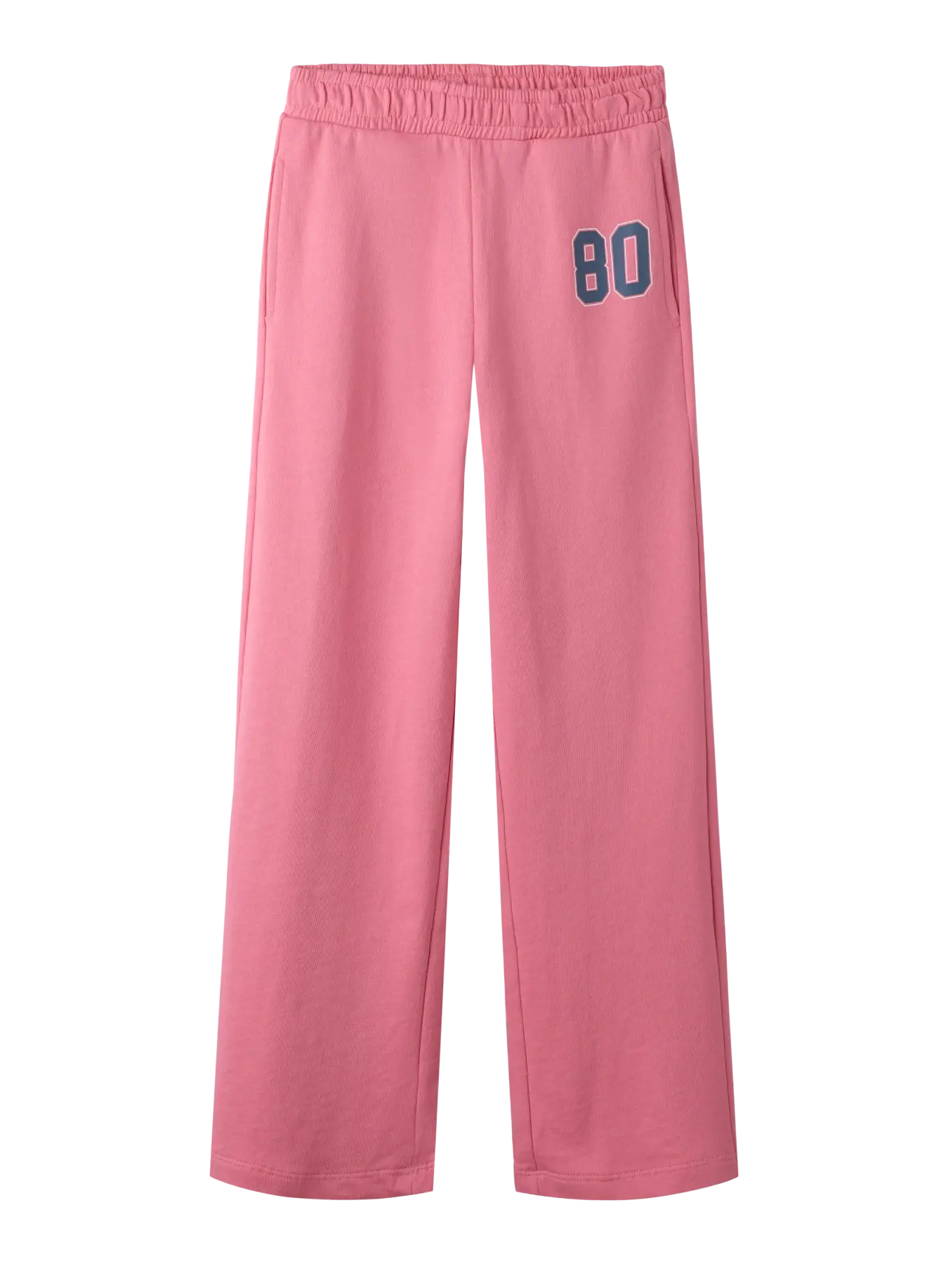 NAME IT Girls Veda Wide-Leg Sweatpants in Flowering Ginger front view