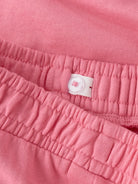 NAME IT Girls Veda Wide-Leg Sweatpants in Flowering Ginger graphic detail view
