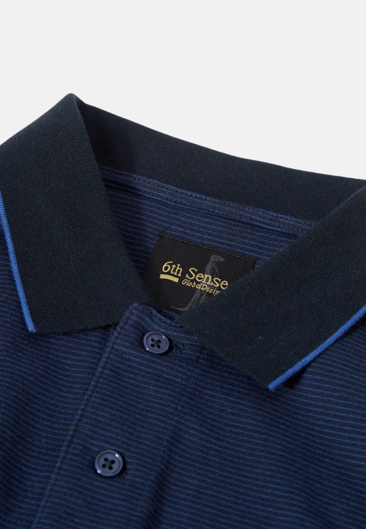 Men's Sailor Riverside Polo Shirt-Collar View