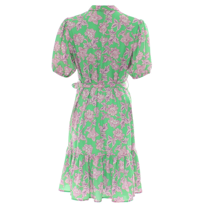 RANT & RAVE LADIES Monica Green Mini Dress Green back view