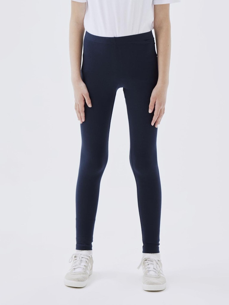 Vivian Kid Girl Leggings-Navy