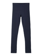 NAME IT Vivian Kid Girl Leggings Navy flat front view