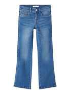 NAME IT Polly Skinny Boot Jeans 1142 Dark Blue Denim front view