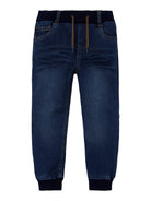 NAME IT Ben Baggy Round Jeans 1132 - Dark Blue Denim Dark Blue Denim front view