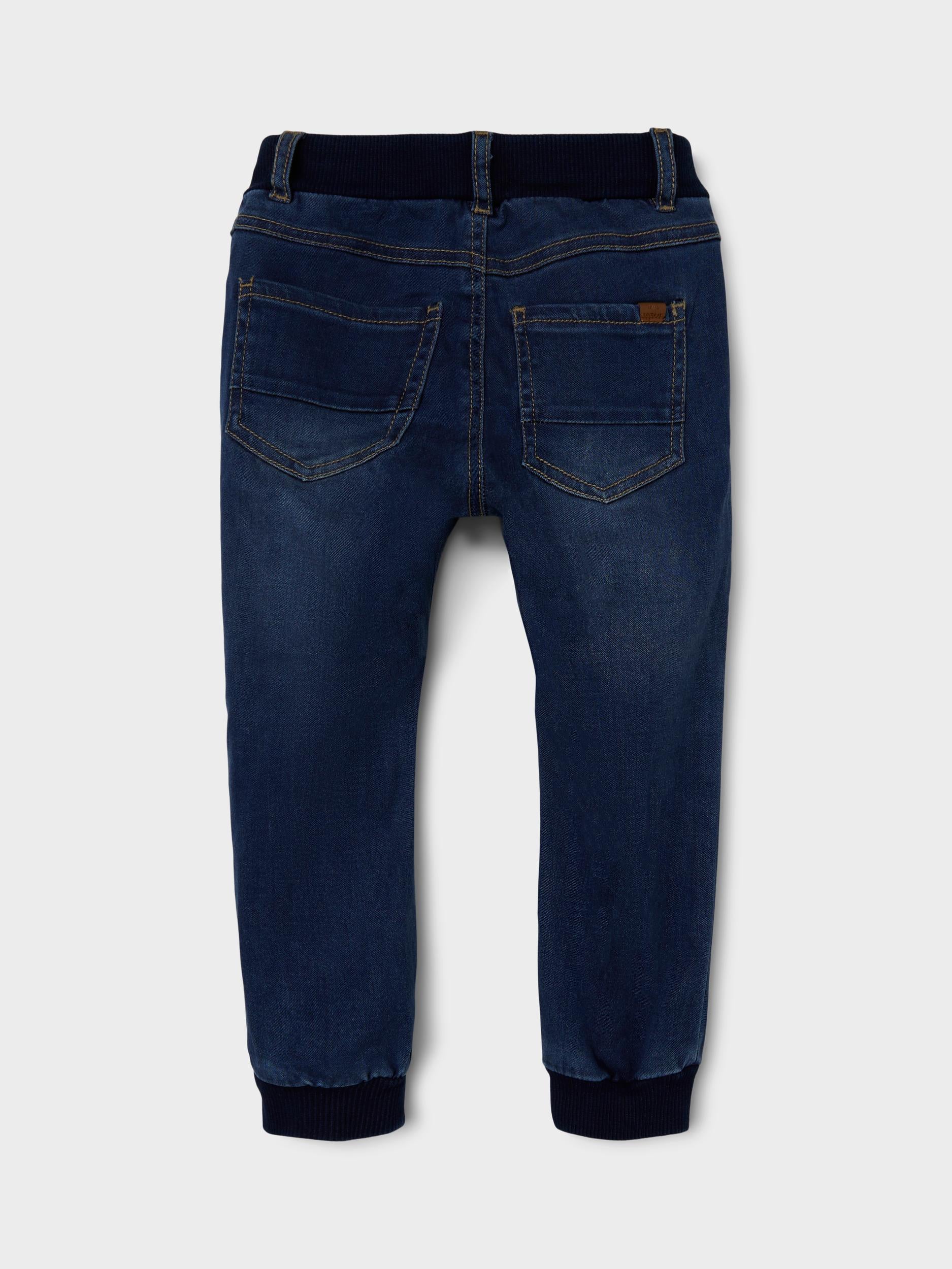 Ben Baggy Round Jeans 1132 - Dark Blue Denim-Back View