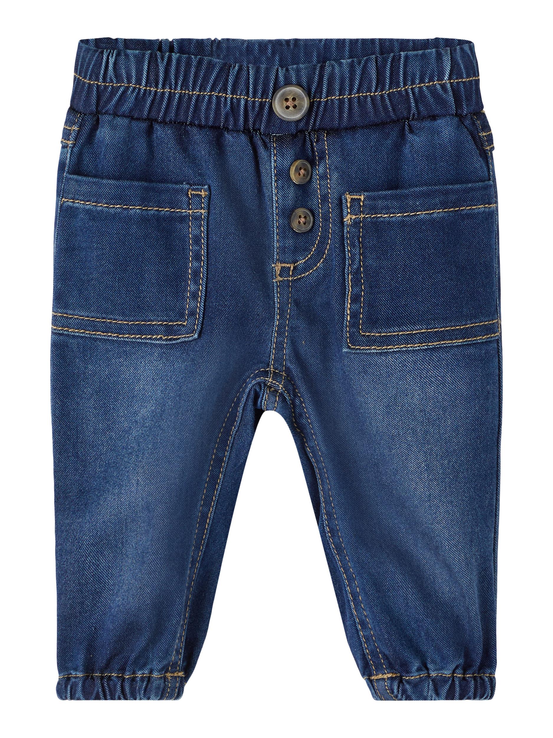 Boy's Ben Baggy R Jeans 5671 - Medium Blue Denim-Ghost Front View