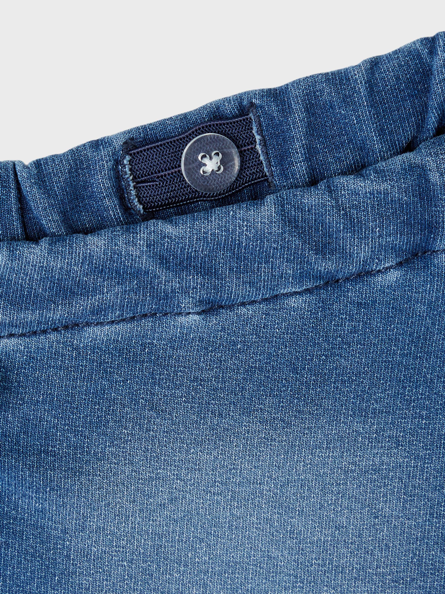 Girl's Bella Shaped R Sweat Jeans 2404 - Medium Blue Denim-Close Up View