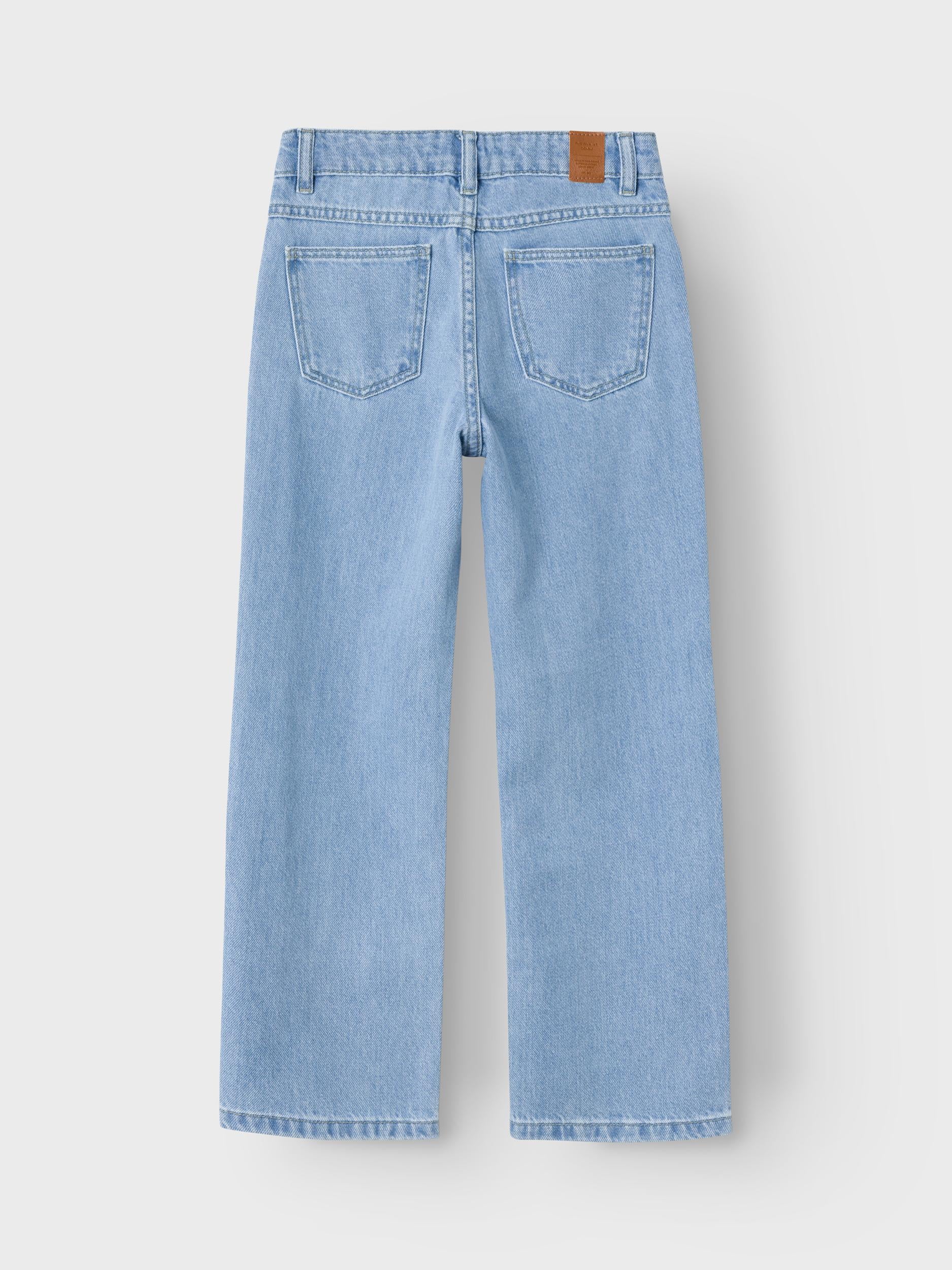 Girl's Rose Straight Jeans 3366-Light Blue Denim-Back View