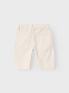 NAME IT Rose Wide Twill Shorts 8315-Whisper White Whisper White model front view
