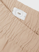 Girl's Falinnen Pull Up Shorts-Humus-Waist View