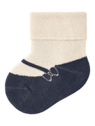 NAME IT Luna Terry Frotté Sock-Buttercream Buttercream front view