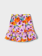 NAME IT Limille Skirt-Violet Tulle Violet Tulle model front view
